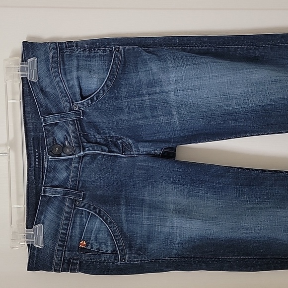 Hudson Size Unknown Bootcut / Flare Leg, Button Pocket, Low Rise Blue Jeans - Picture 10 of 13